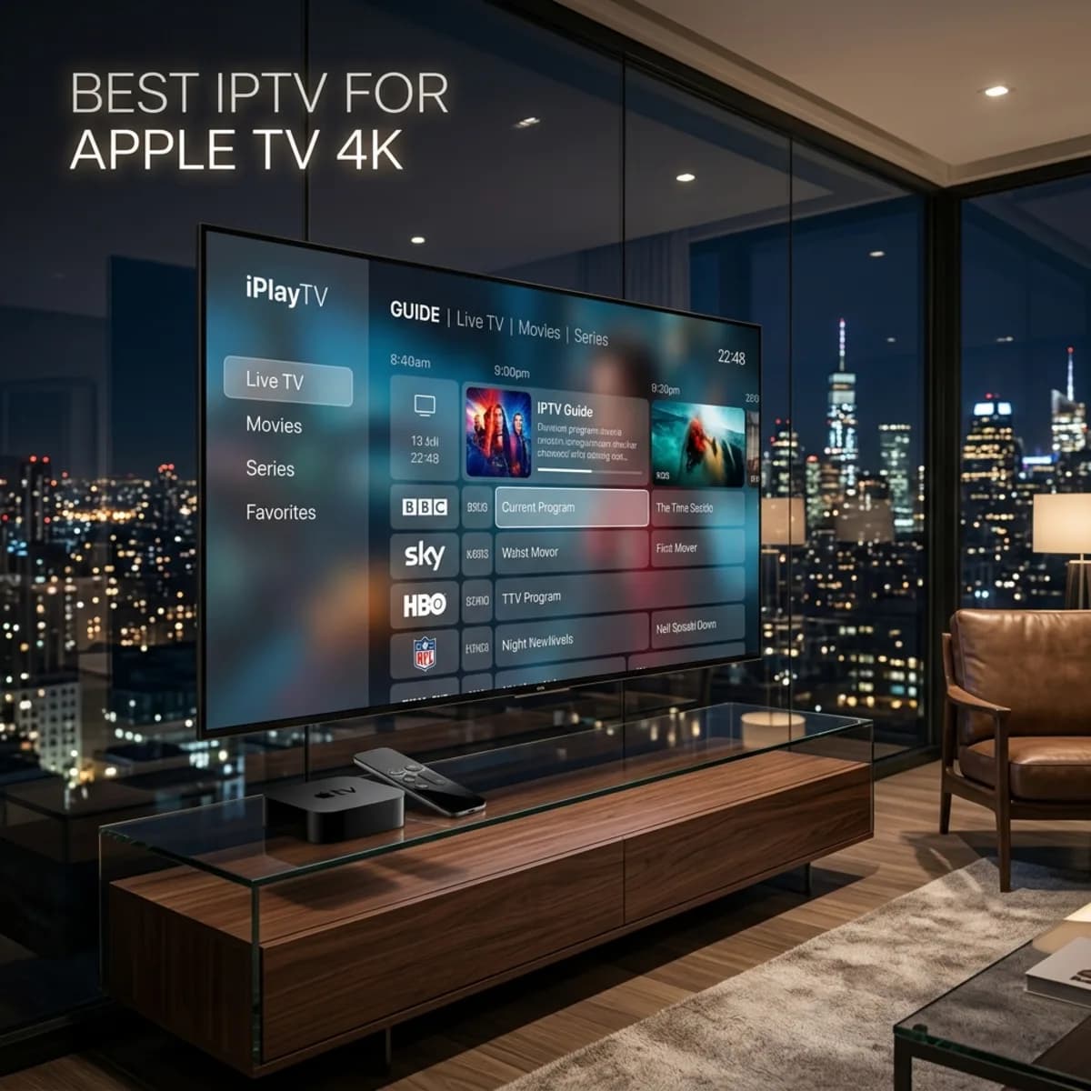 Os melhores leitores de IPTV para [Apple TV](/en/installation) 4K (2026)