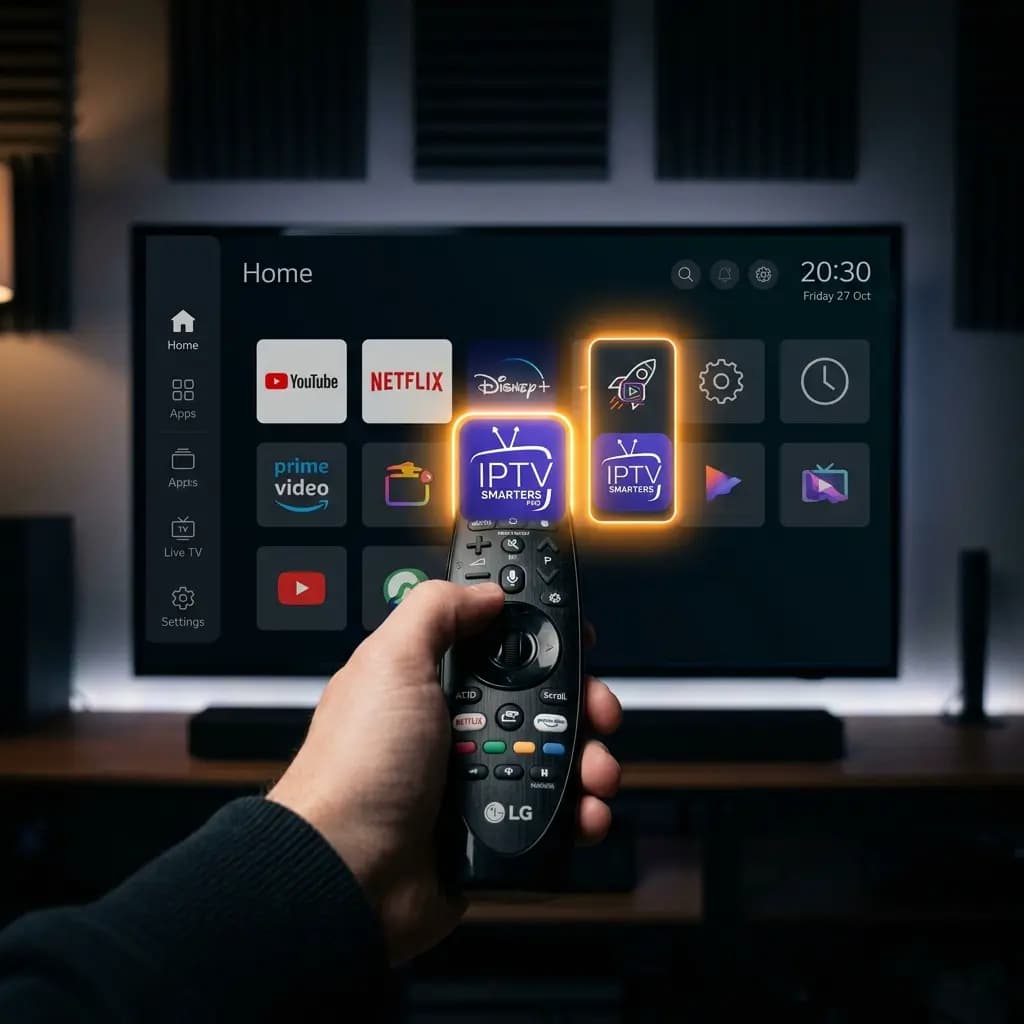 Instalar o IPTV Smarters Pro na LG webOS 2026